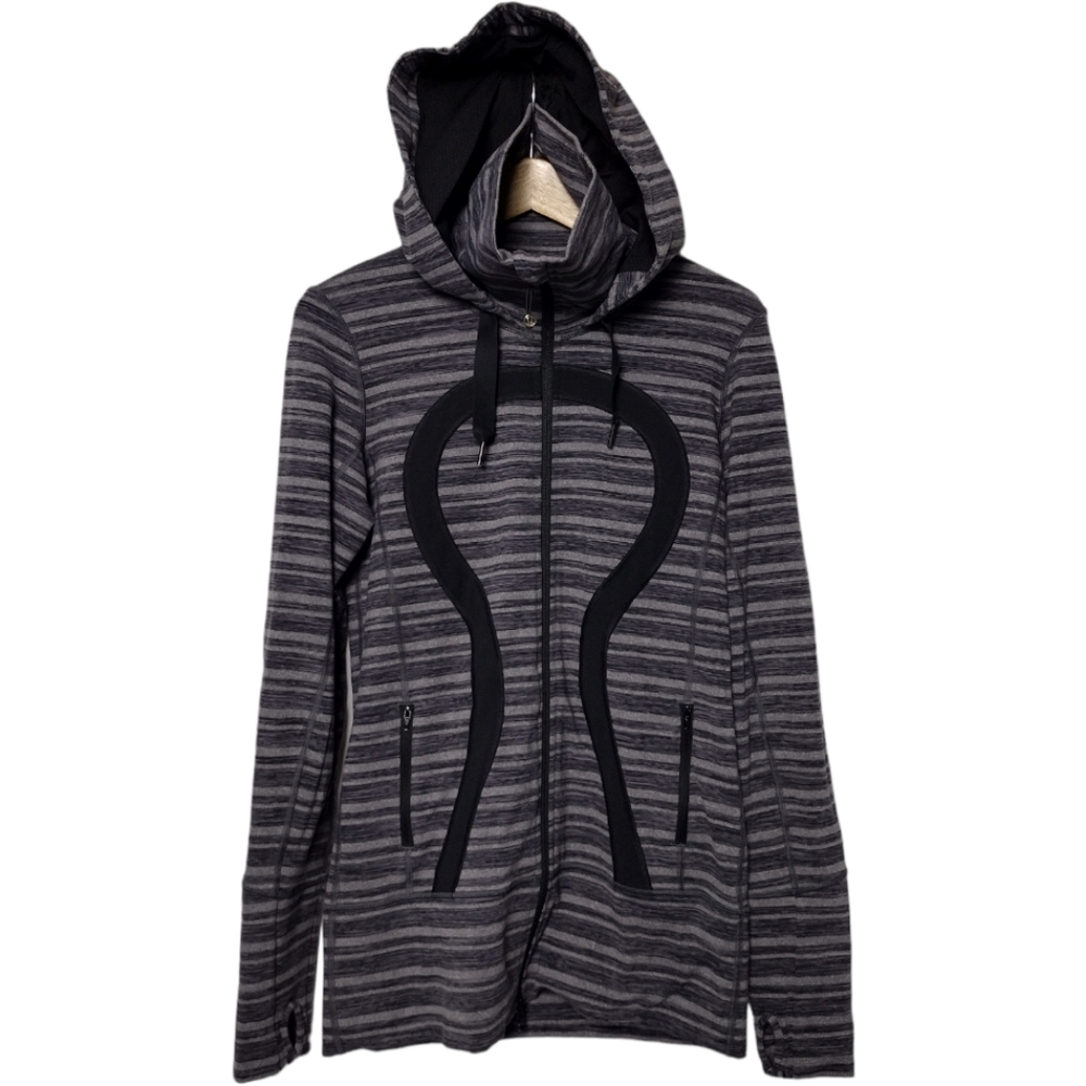 Lululemon Stride Jacket in Black Stripes Galore / Black